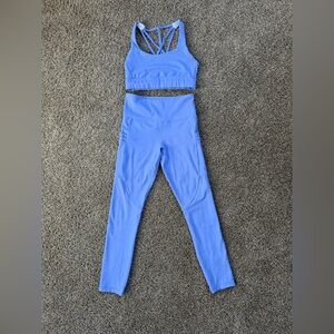 ZYIA Periwinkle Leggings and Sports Bra Set